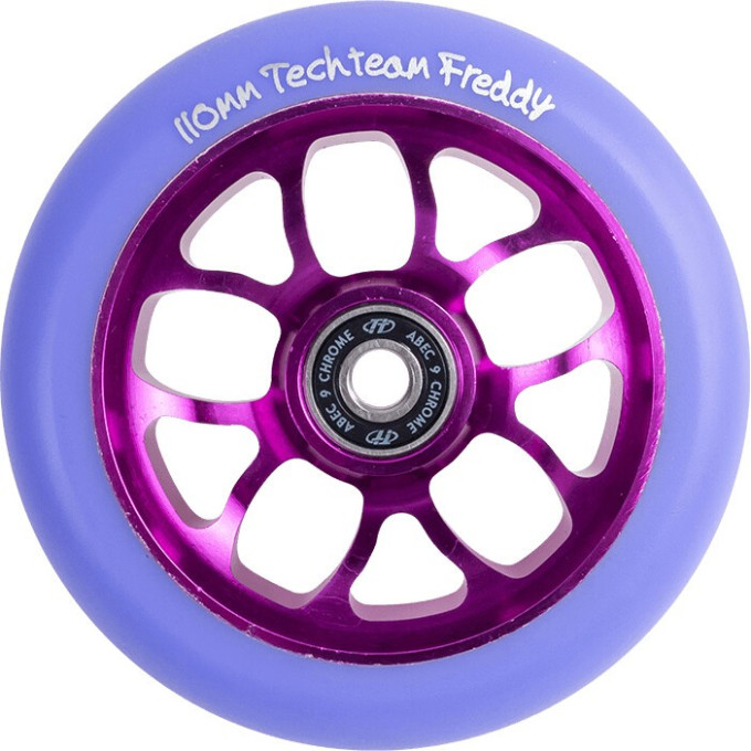 Колесо TECH TEAM для самоката X-Treme 110*24мм, Freddy, purple NN011123