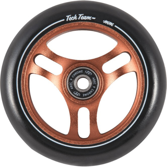 Колесо TECH TEAM для самоката X-Treme 120*24 мм, Freddy, orange NN011130